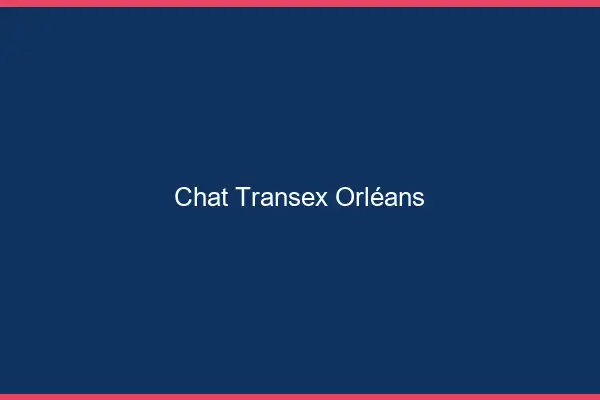 Chat Transex Orléans