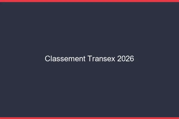 Classement transex 2026