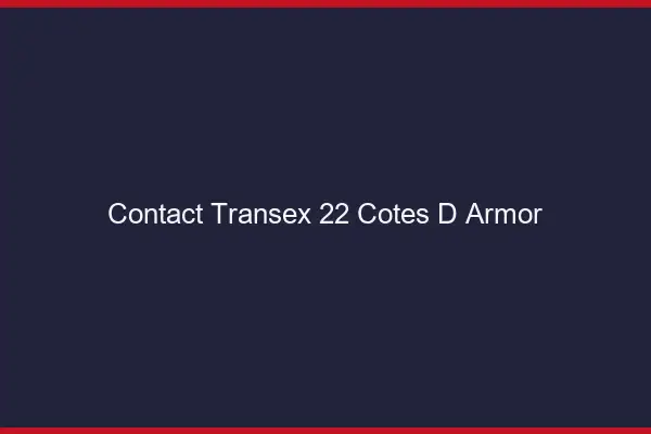 Contact Transex 22 Cotes D Armor