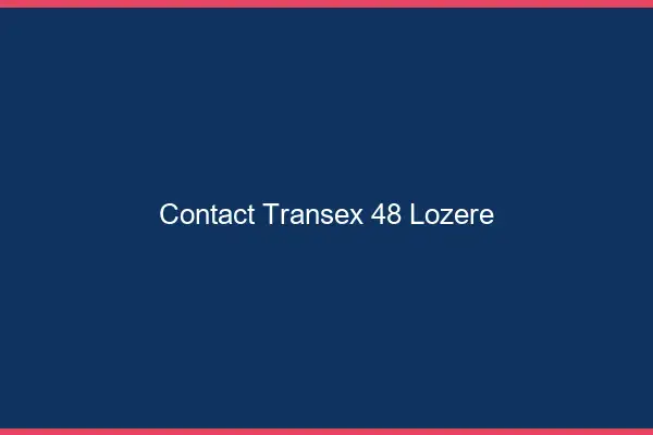 Contact Transex 48 Lozere