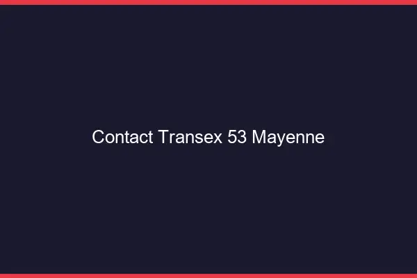 Contact Transex 53 Mayenne