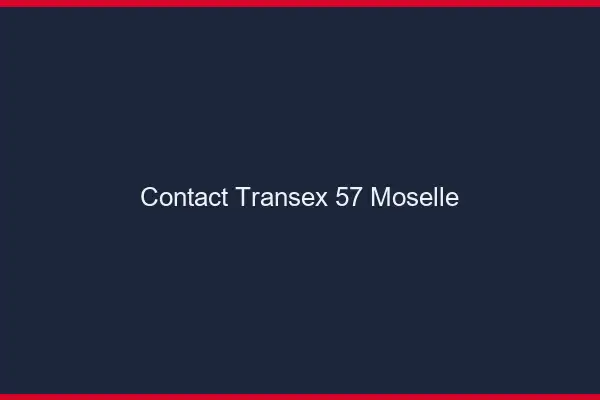Contact Transex 57 Moselle