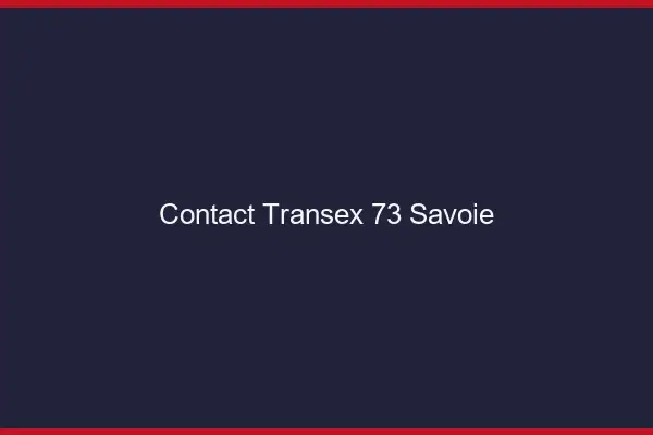 Contact Transex 73 Savoie