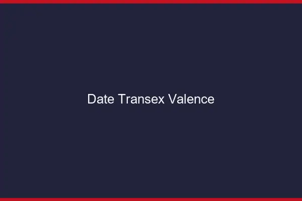 Date Transex Valence