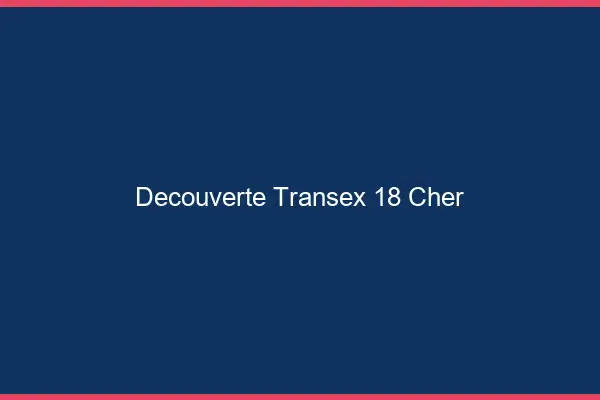 Découverte Transex 18 Cher