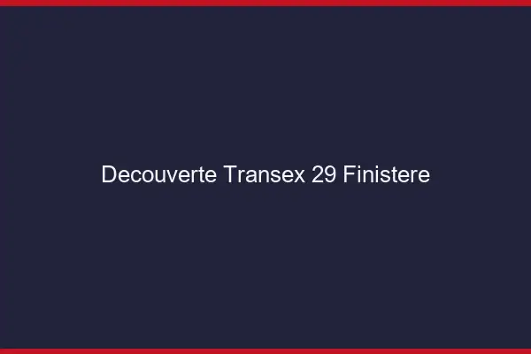Découverte Transex 29 Finistere