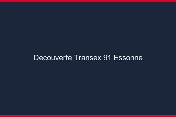 Découverte Transex 91 Essonne