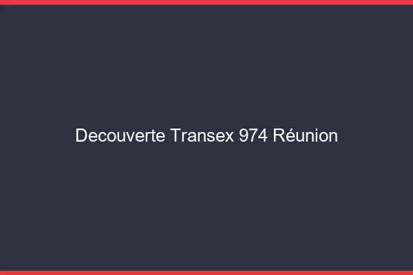 Découverte Transex 974 Reunion