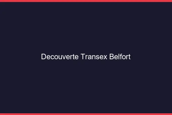 Découverte Transex Belfort