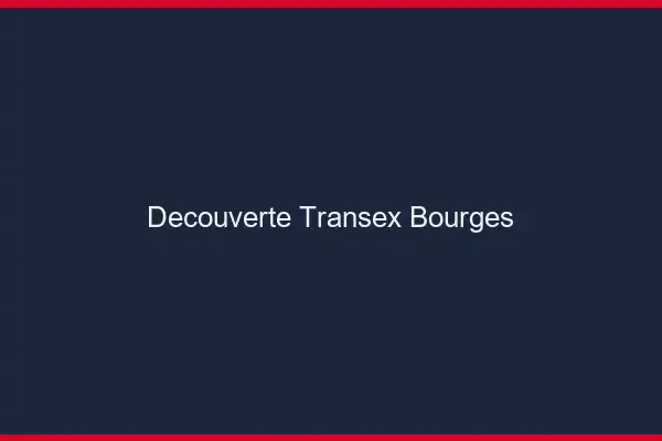 Découverte Transex Bourges