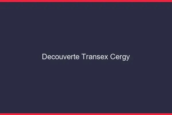 Découverte Transex Cergy