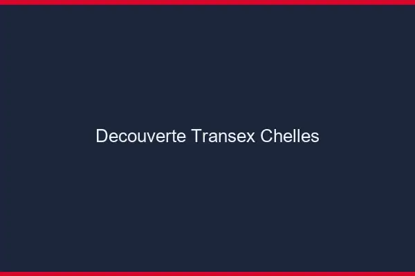 Découverte Transex Chelles