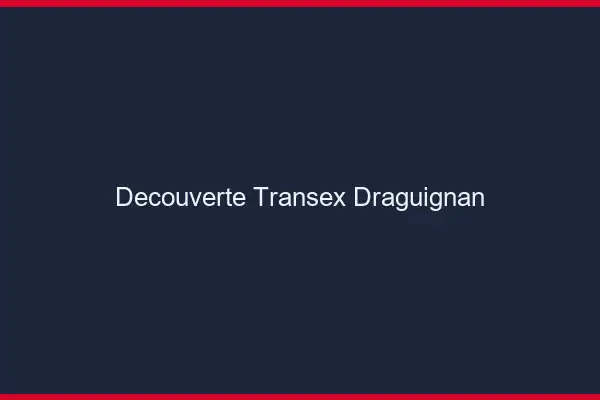 Découverte Transex Draguignan