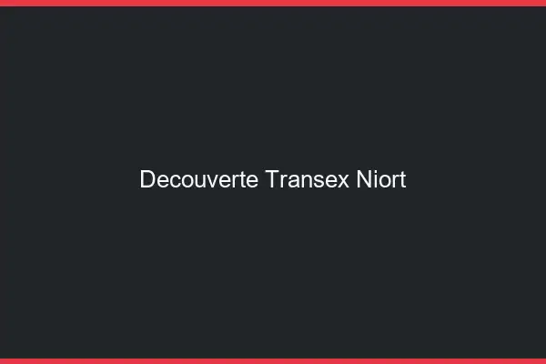 Découverte Transex Niort