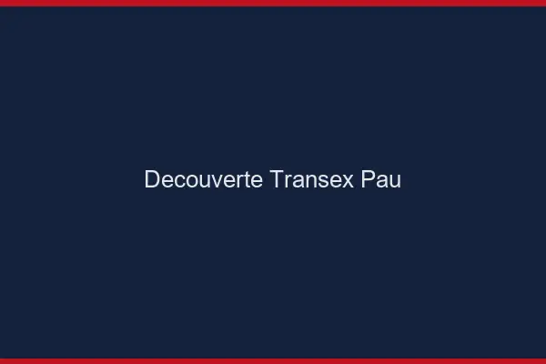 Découverte Transex Pau