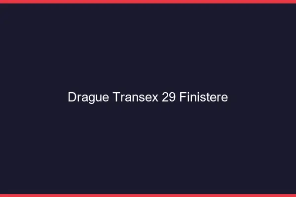 Drague Transex 29 Finistere