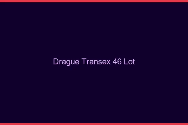Drague Transex 46 Lot