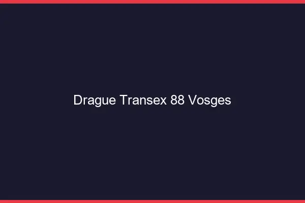 Drague Transex 88 Vosges