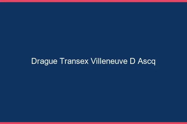 Drague Transex Villeneuve-d'Ascq