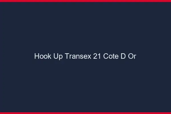 Hook Up Transex 21 Cote D Or