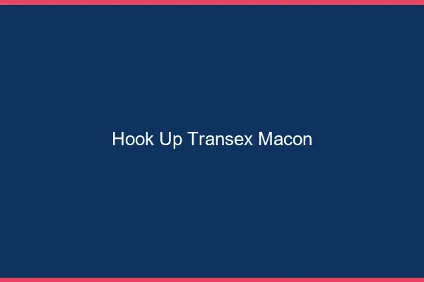 Hook Up Transex Mâcon