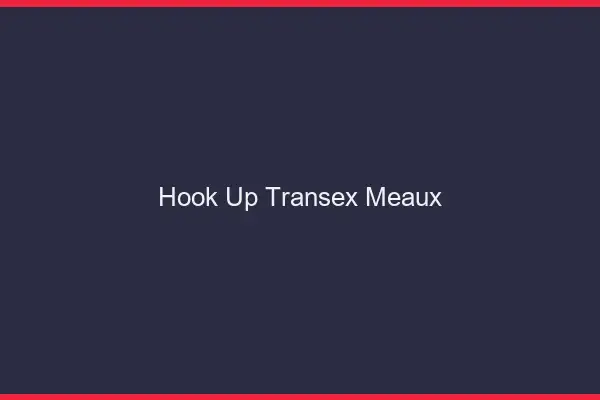 Hook Up Transex Meaux