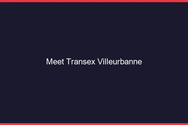 Meet Transex Villeurbanne