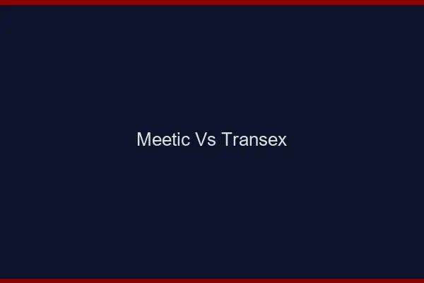 Meetic vs transex