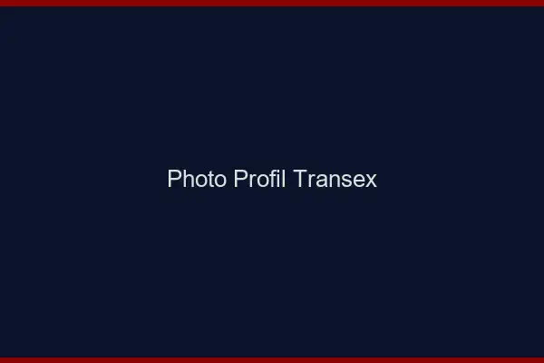Photo profil transex