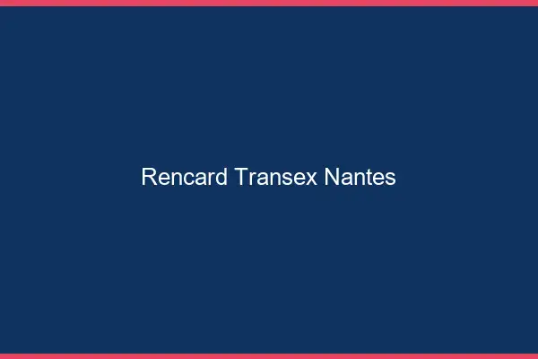 Rencard Transex Nantes