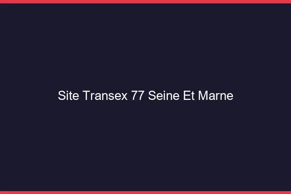 Site Transex 77 Seine Et Marne