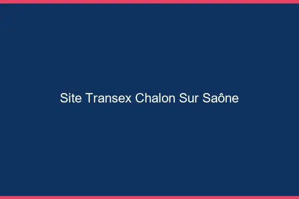 Site Transex Chalon-sur-Saône