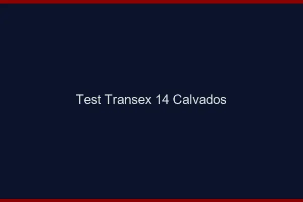 Test Transex 14 Calvados