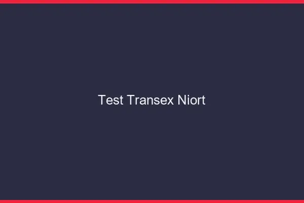 Test Transex Niort